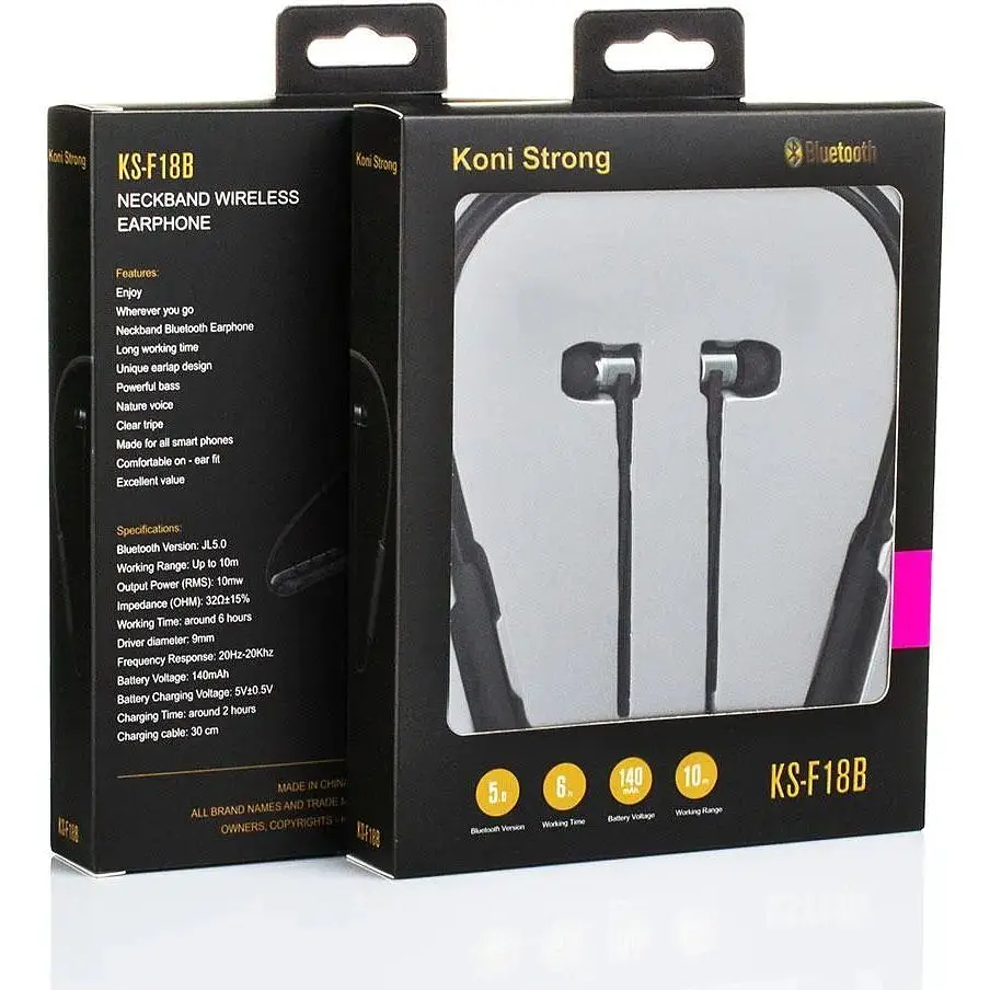 Навушники Bluetooth KONI strong KS-F18B - фото 2