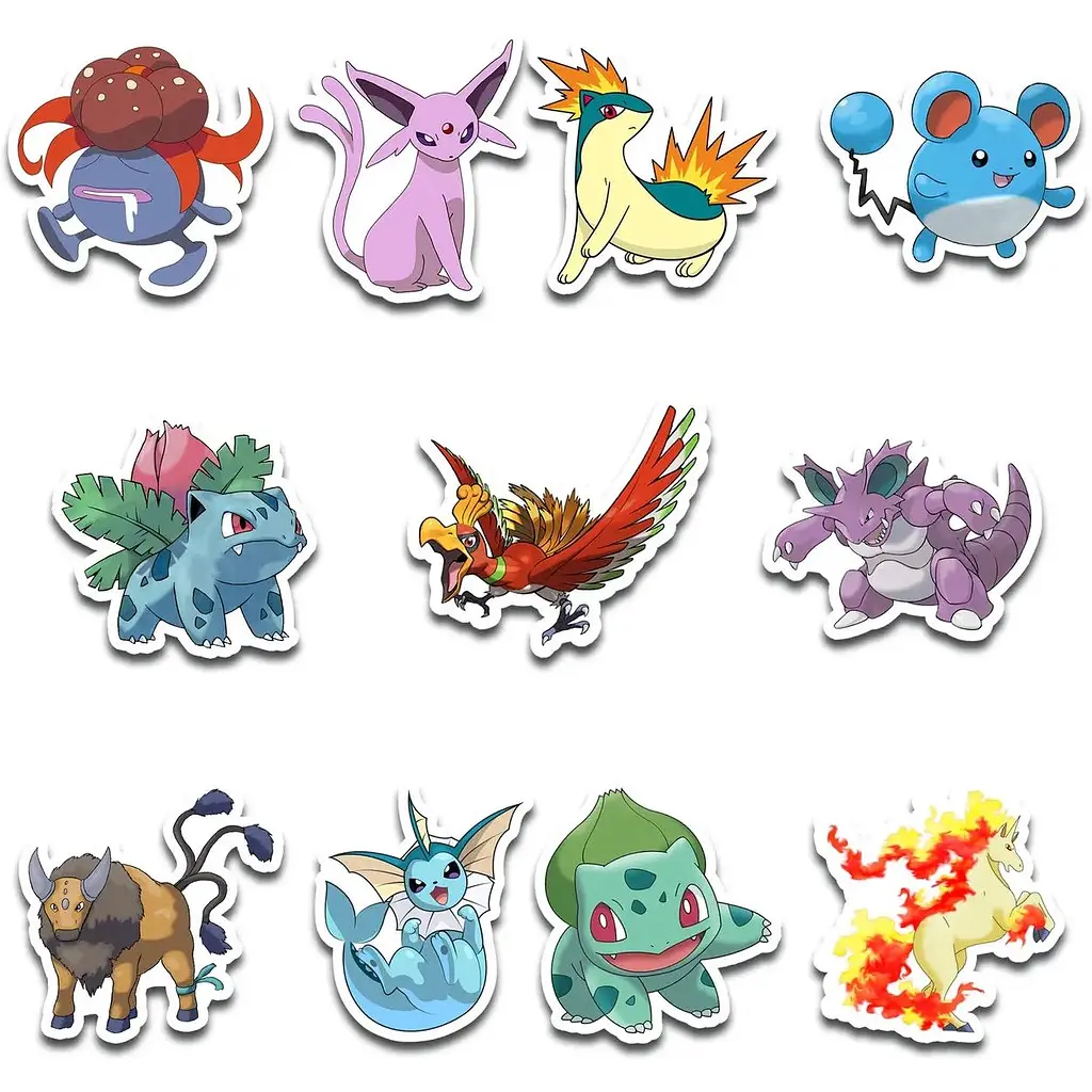 Стікерпак набір наклейок G-Toys Pokemon 45 шт. (SP PK 01) - фото 2