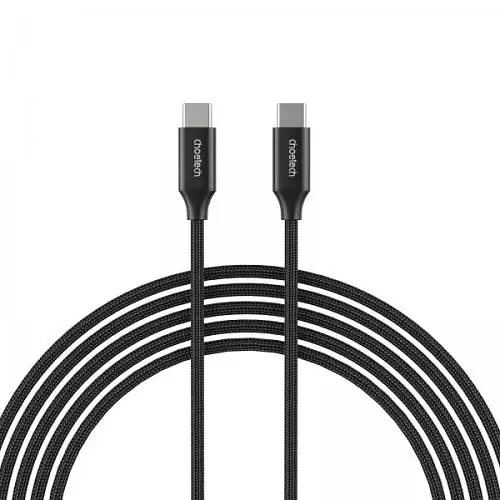 Кабель Type-C - Type-C, 2 м, Black, Choetech teh0028528