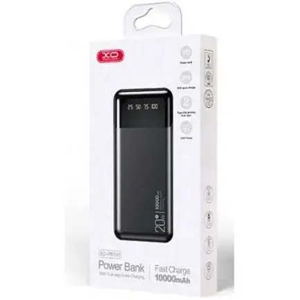 Портативна батарея XO PR191 10000mAh 20W fast charging чорна PR191 - фото 3