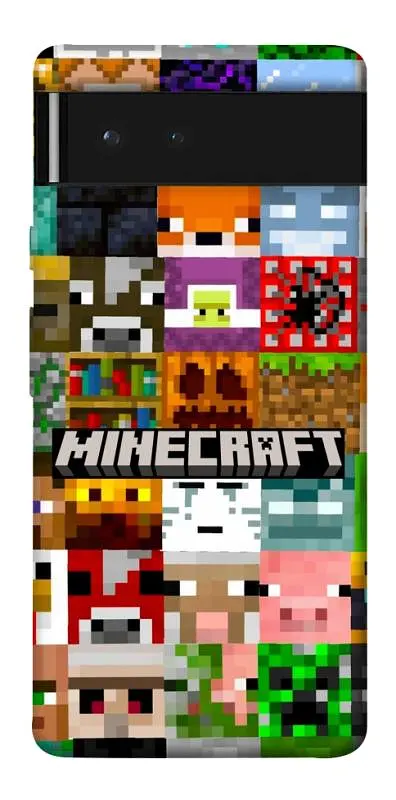 Чохол Demsky Minecraft collage для Google Pixel 6