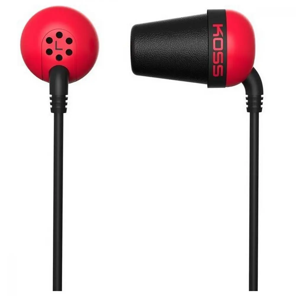 Наушники без микрофона Koss The PLUG Red - фото 2