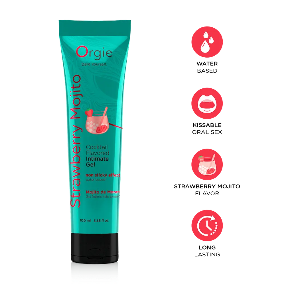 Лубрикант Orgie LUBE TUBE COCKTAIL STRAWBERRY MOJITO 100 ML Orgie 17151; 69-17151 98127 - фото 2