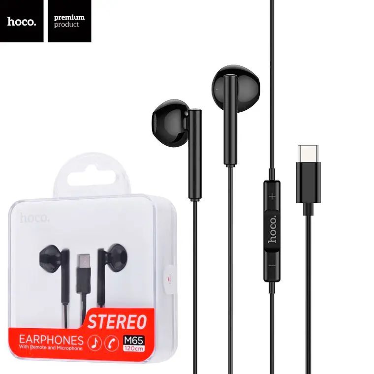 Наушники Hoco M65 Type-C чёрные - фото 2