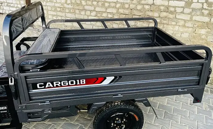 Вантажний електроскутер-самоскид триколісний CROSSER Cargo 18"  (1500W, 72V, 58Ah) Сірий - фото 5