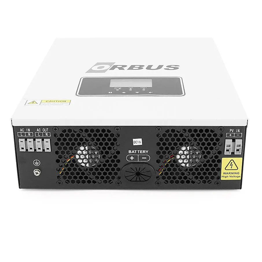 UPS ДБЖ гібридний інвертор ORBUS ORB1.6KW, 2000VA, 1600W, 12 V, струм заряду 20-60 А, MPPT 30-400 В, Wi-Fi - фото 2