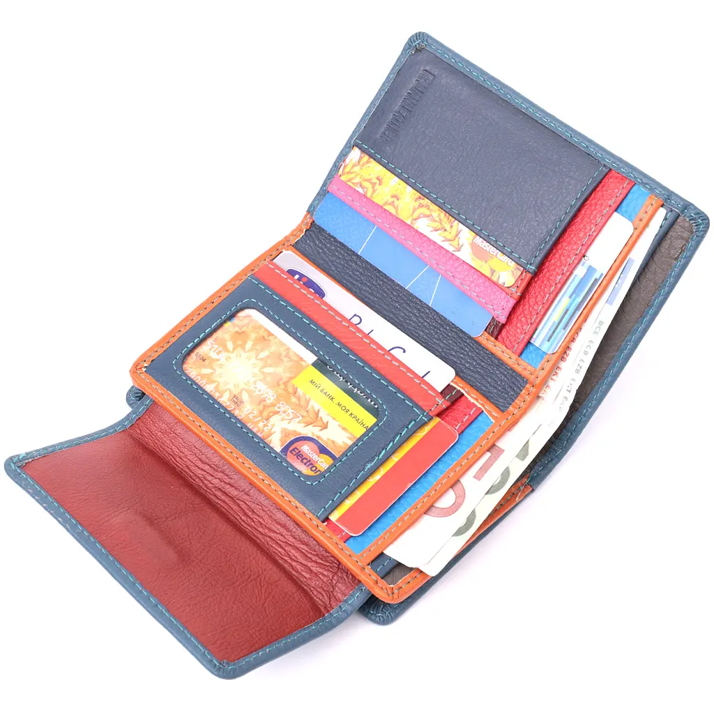 Кожаный женский кошелек ST Leather 13.5х9х2 см acs0028440 - фото 5