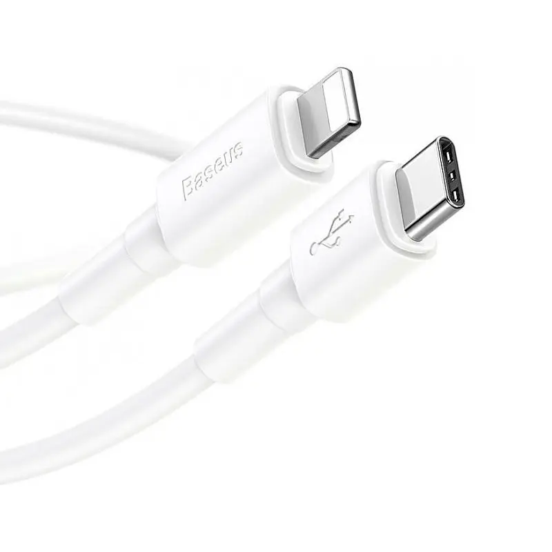 Кабель Baseus Mini Cable Type-C to Lightning 18W 1m CATLSW-02 White - фото 3