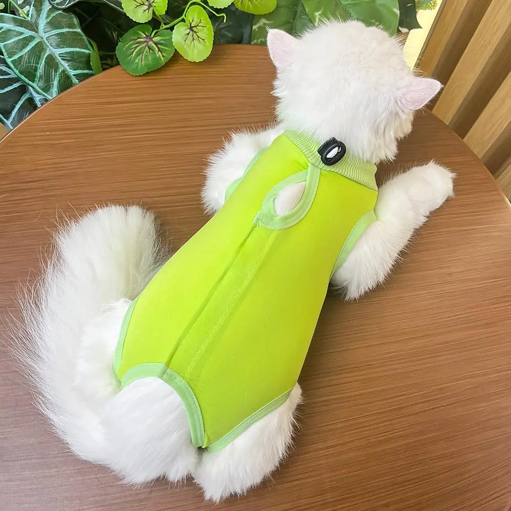 Одяг для котів після операції Holley Light Green M - фото 2