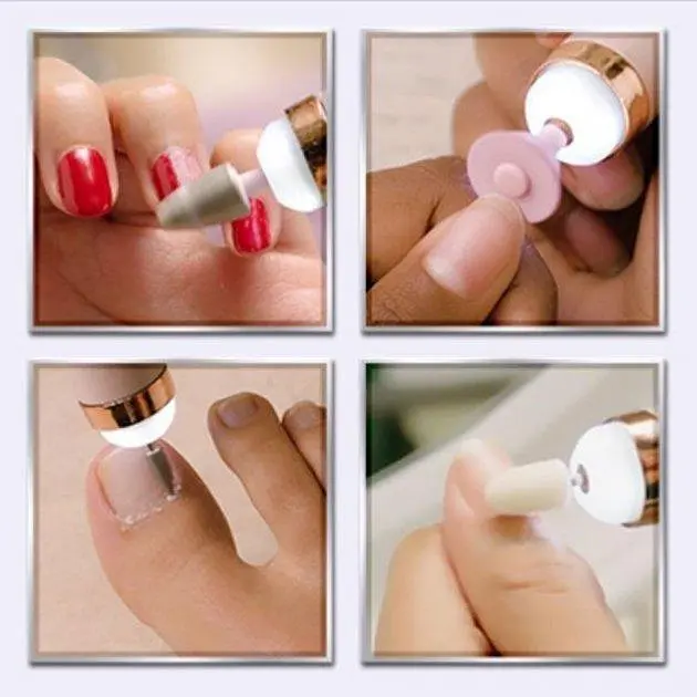 Фрезер домашній портативний для манікюру та педикюру Flawless Salon Nails - фото 5
