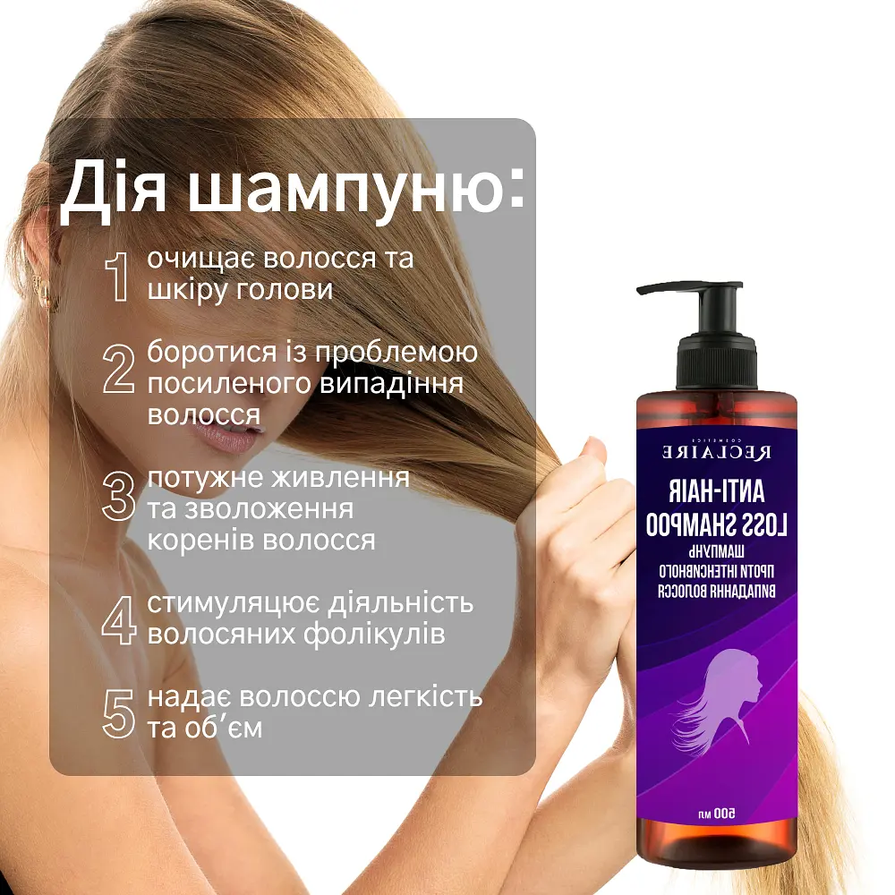 Профессиональный набор от выпадения волос Активатор роста Reclaire cosmetics - фото 3