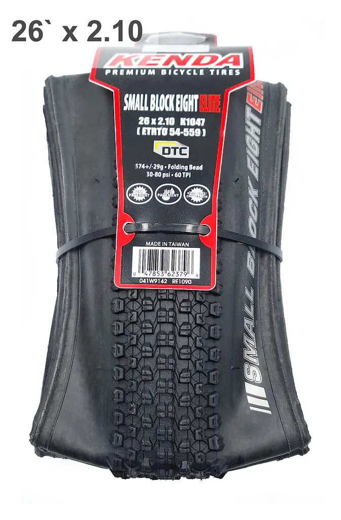 Покришка складна велосипедна Kenda Small Block Eight Elite K1047 26х2.10 напівслік корд 60 TPI (G0001350) - фото 4