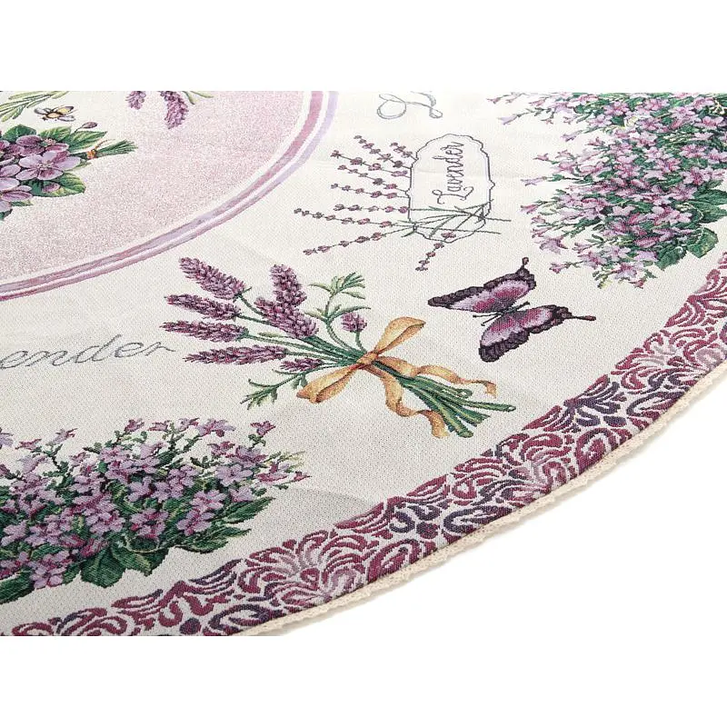 Скатертина Lefard Home Textile Violet гобеленова кругла d 140 см (732-042) - фото 2
