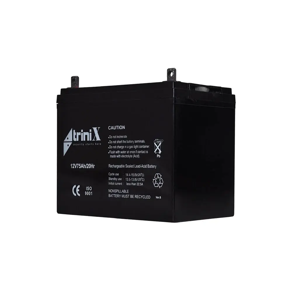 Акумуляторна батарея 12В 75Аг Trinix 12V75Ah/20Hr AGM свинцево-кислотна (44-00048)