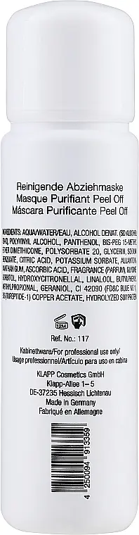 Заспокійлива маска-плівка Klapp PSC Peel Off Clearing Mask, 100 мл - фото 2