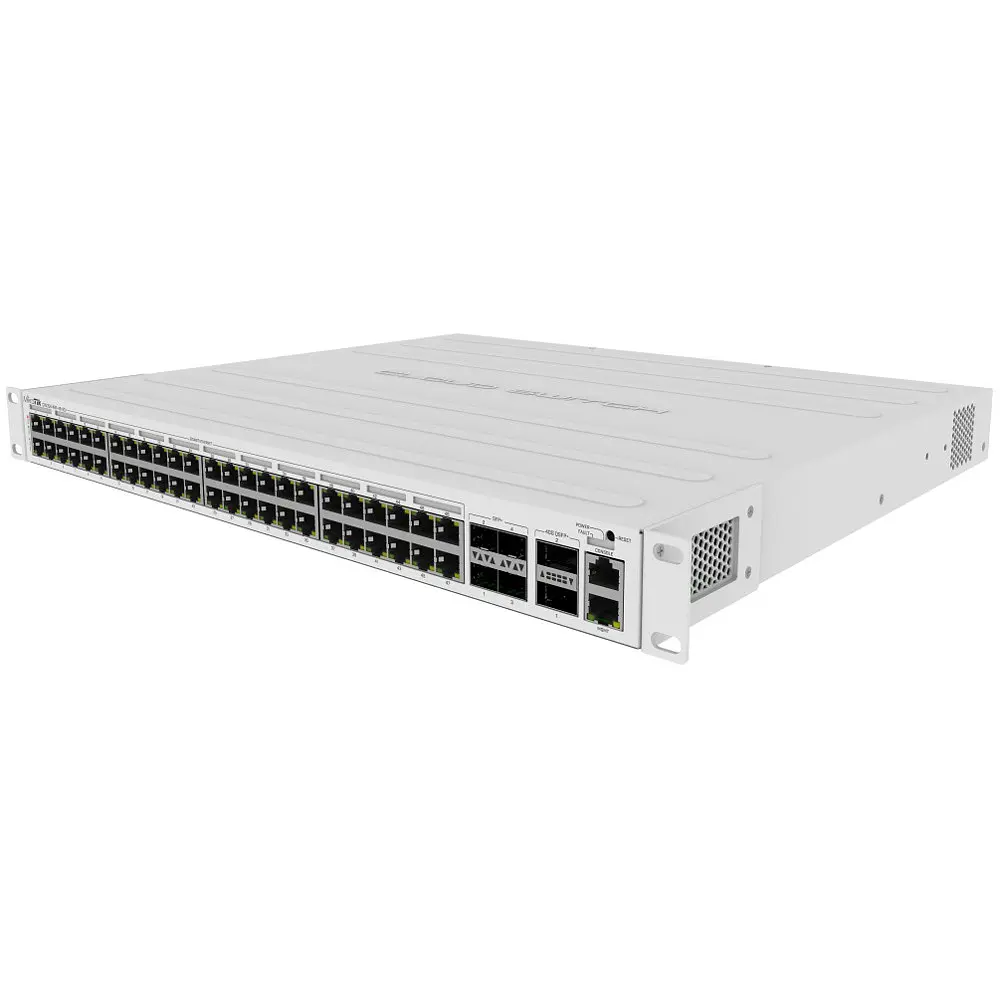 Комутатор Mikrotik CRS354-48P-4S+2Q+RM, 48xGE PoE+, 4xSFP+, 2xQSFP+, 750W max, L3 - фото 3
