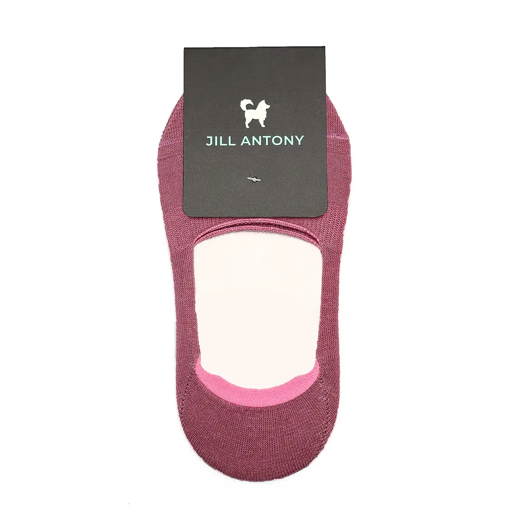 Безшовні дихаючі сліди з силіконом ORGANIC cotton JILL ANTONY 38-40 women's арт. 31001 38-40, Бавовна, Рожевий - фото 3
