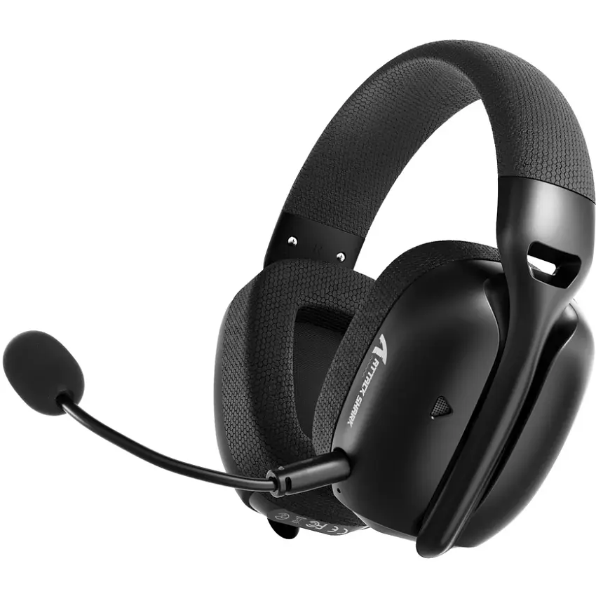 Ігрова гарнітура Attack Shark L80PRO Wireless, 2.4GHz/Bluetooth/3.5mm Black - фото 2