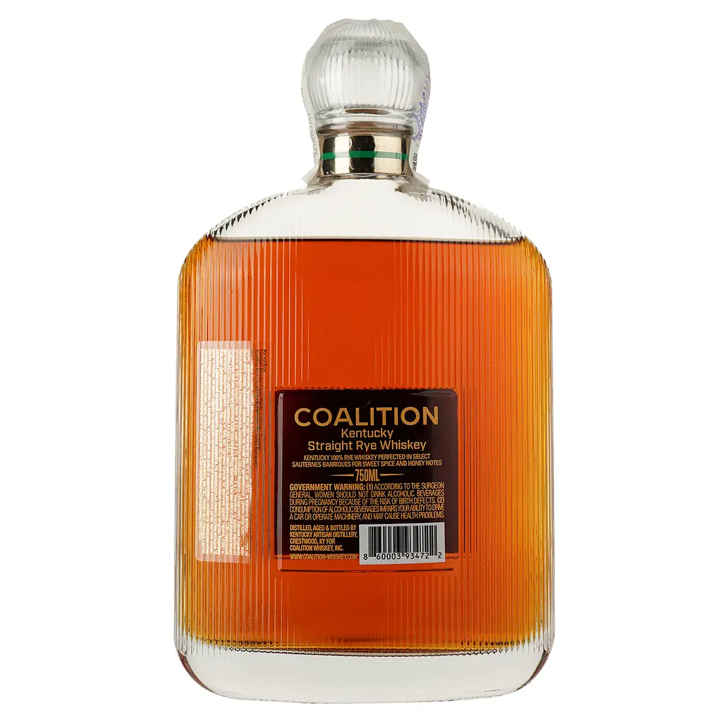 Віскі Coalition Sauternes Barriques Kentucky Straight Rye Whiskey 47.1% 0.75 л - фото 2