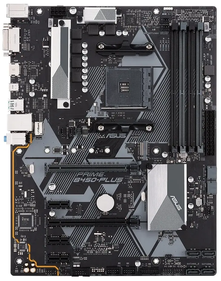 Материнская плата PRIME B450-PLUS sAM4 B450 2xDDR4 HDMI DVI ATX Asus teh0019036 - фото 2