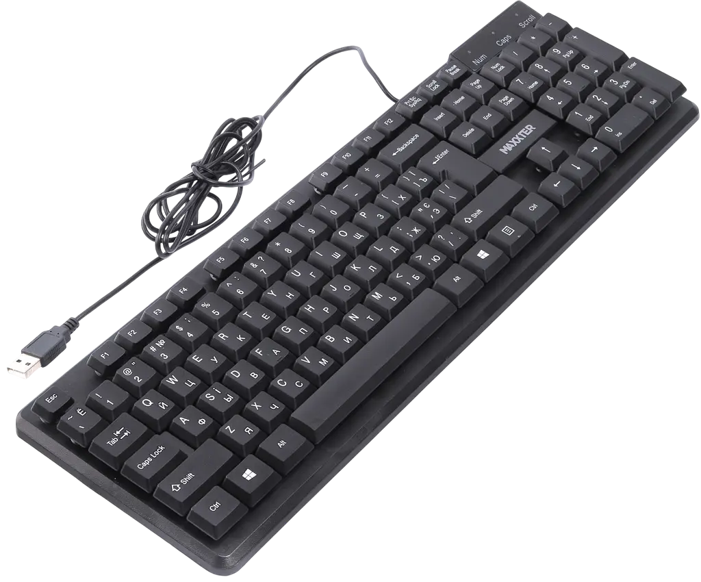 Клавиатура Maxxter KBM-U01-UA Black - фото 2