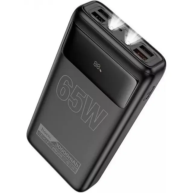 Зовнішній акумулятор Hoco DB81 Apollo 30000mAh 65W Black [122805] - фото 6