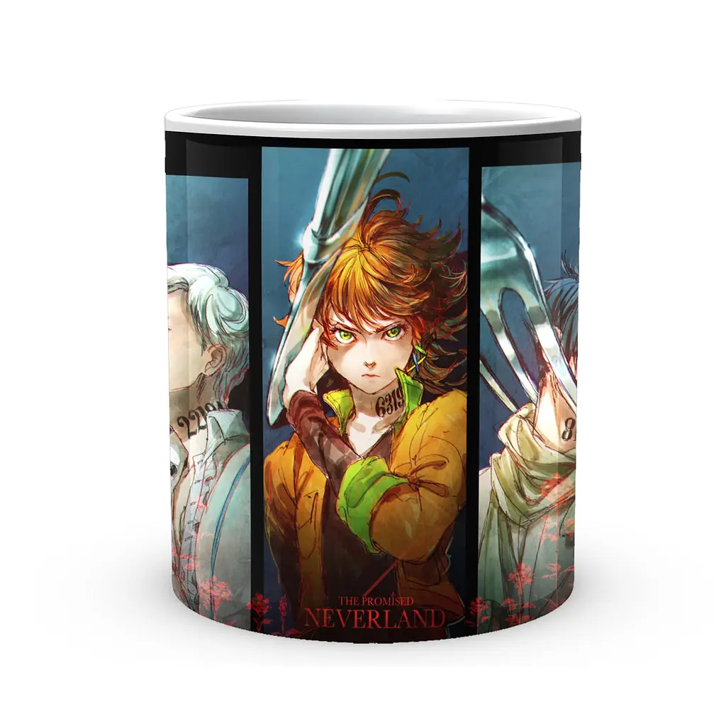 Кружка GeekLand The Promised Neverland Обіцяний Неверленд Норман Емма Рей Ножі та виделки NV 02.455 - фото 2