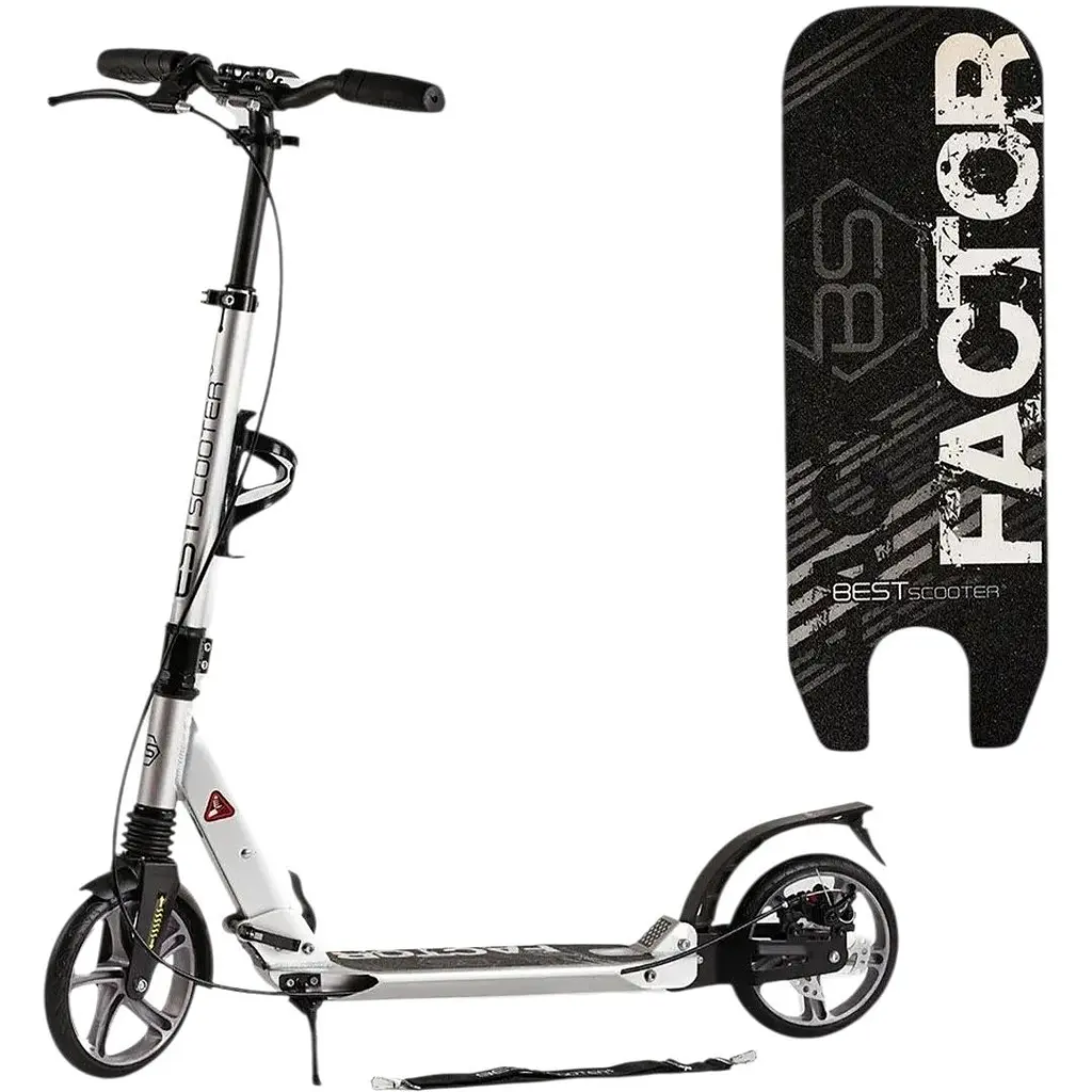 Самокат алюмінієвий Best Scooter Factor ЦБ-00275159 різнокольоровий - фото 2