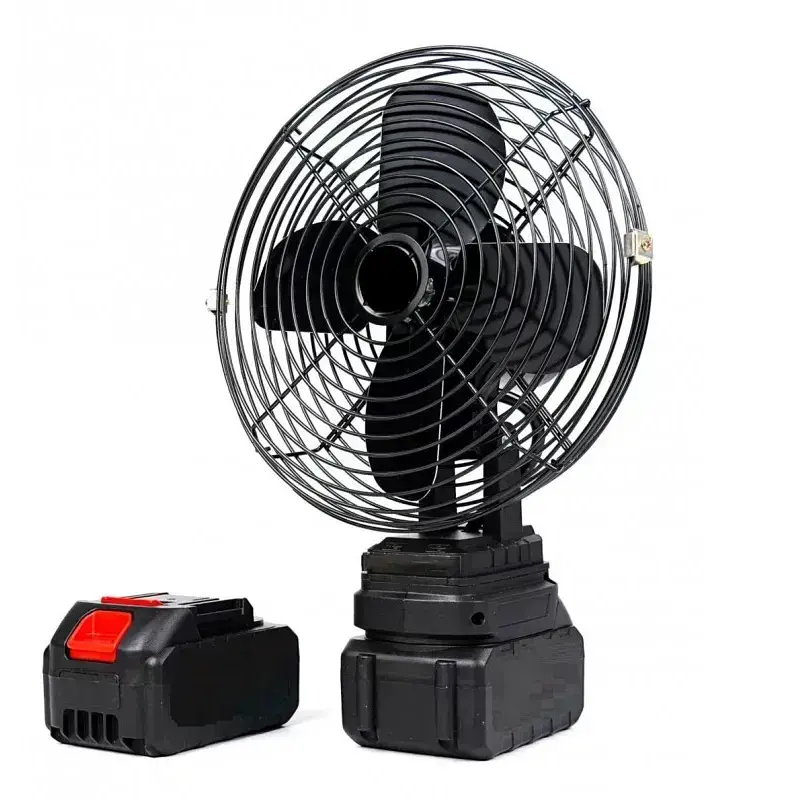Бездротовий вентилятор з акумулятором 48V / Lithium Electric Fan / Портативний охолоджувач з Li-ion акумулятором - фото 2