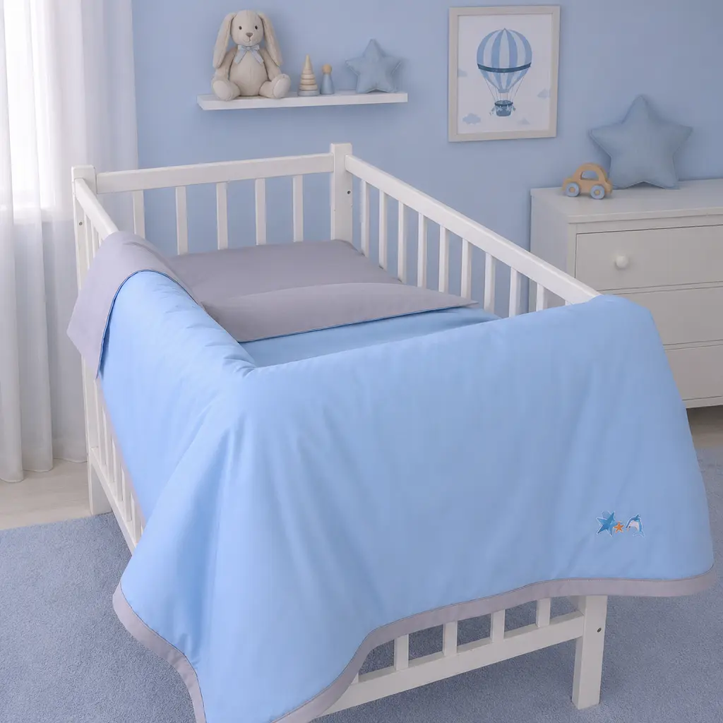 Дитяча постільна білизна MIRSON LITTLE KIDS Poplin Edition Ocean та Gerwin 110х160см (2200013086505) - фото 10