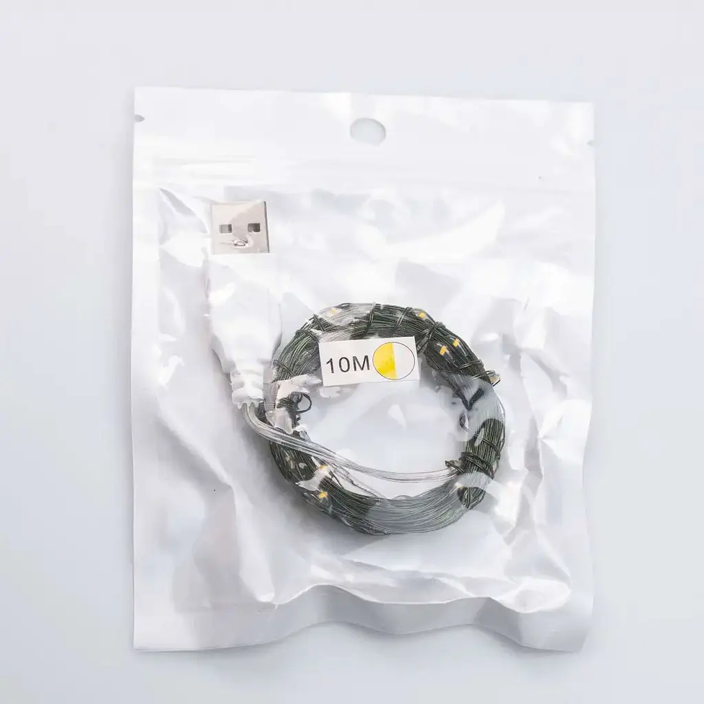 Гирлянда Роса GarlandoPro нить GarlandoPro 100 LED длина 10 м от USB зеленая, желтая (USB100L10MGY) - фото 9