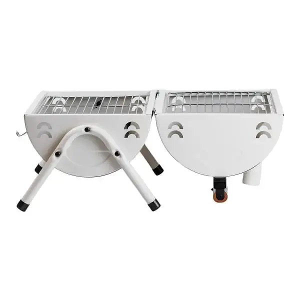 Угольный гриль TS Kitchen двухсторонний портативный с решеткой белый HP452GBE - фото 7
