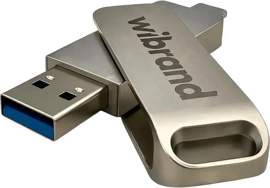 Накопичувач SSD Wibrand SSD Wolf 1TB USB 3.2 Gen.2 Type-C/Type-A Read/Write 1000MB/s Silver (WIEXSSD/WO1TB) - фото 4
