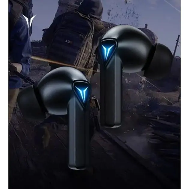 Наушники беспроводные Lenovo GM6 (стерео гарнитура в кейсе) черная - фото 3