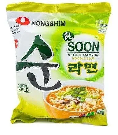Локшина веганська швидкого приготування Soon Veggie Ramyun Nongshim 112g