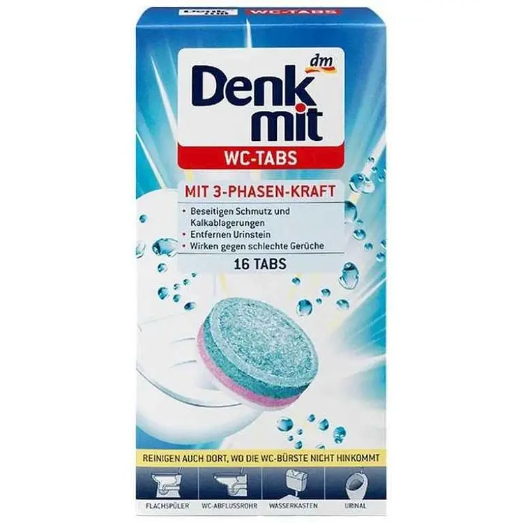 Таблетки для чищення унітазу DENKMIT 16шт