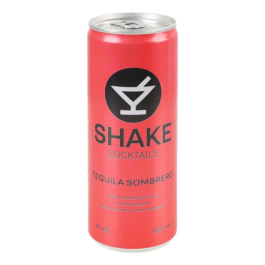 Напій слабоалкогольний Shake Cocktails Tequila Sombrero сильногазований 7% 0.25 л - фото 5