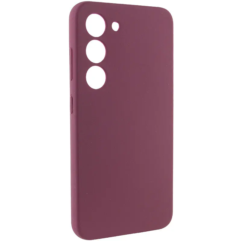 Чохол Silicone Cover Lakshmi Full Camera (AAA) для Samsung Galaxy S22 Бордовий / Plum - фото 2