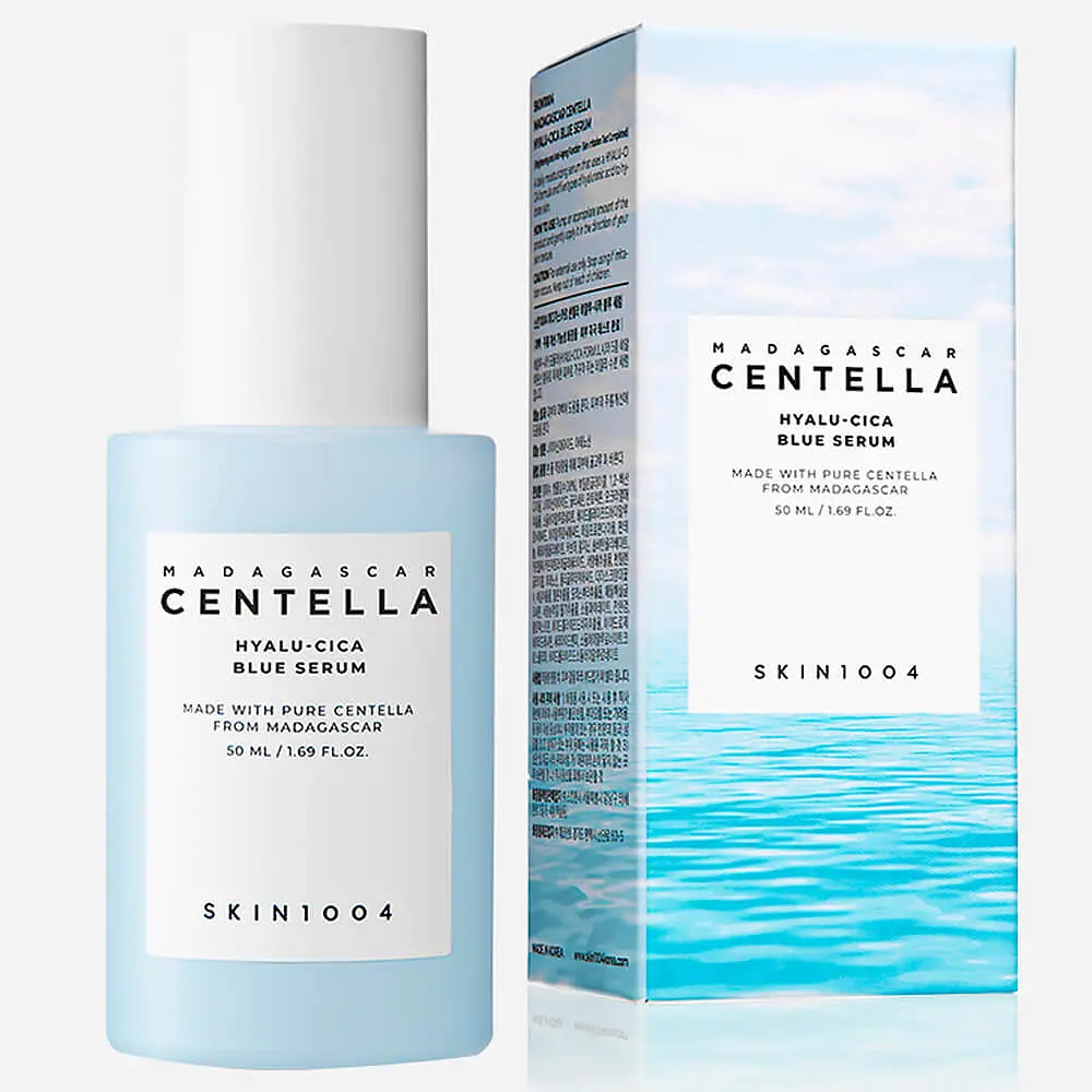 Сироватка для обличчя зволожуюча Madagascar Centella Hyalu-Cica Blue Serum SKIN1004 50 мл - фото 2