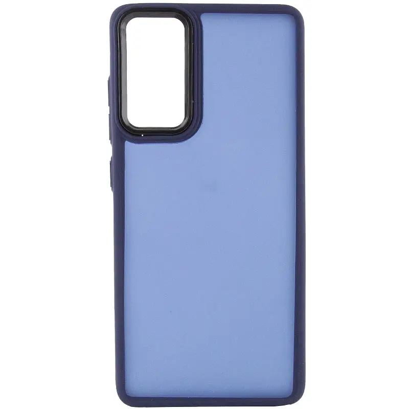 Чохол TPU+PC Lyon Frosted для Motorola Moto G24 / G04 / E14 Navy Blue - фото 2