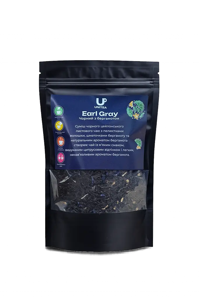 Чай розсипний UNITEA Чорний з бергамотом (Earl Gray) 100г