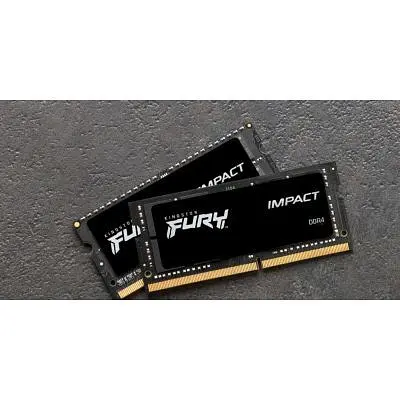 Модуль пам'яті для ноутбука SoDIMM DDR4 32GB (2x16GB) 3200 MHz Impact Kingston Fury (ex.HyperX) (KF432S20IBK2/32) - фото 2