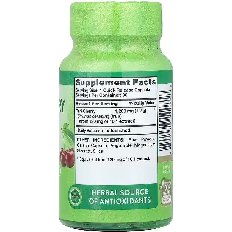 Терпка вишня екстракт Nature's Truth Ultra Tart Cherry Extract 1200 мг 90 капсул швидкого вивільнення (NTH-10081) - фото 2