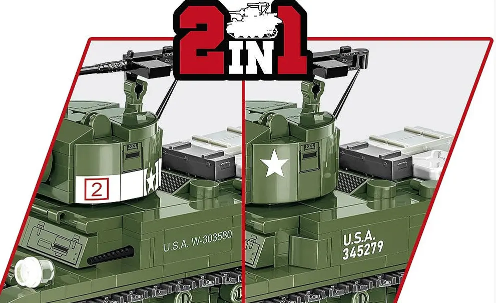 Конструктор детский танк M3 Stuart COBI 3129 - фото 6