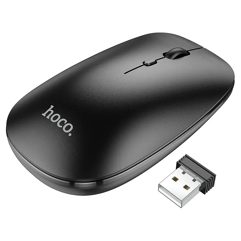 Маніпулятор миша HOCO GM15 Art dual-mode business wireless mouse Black