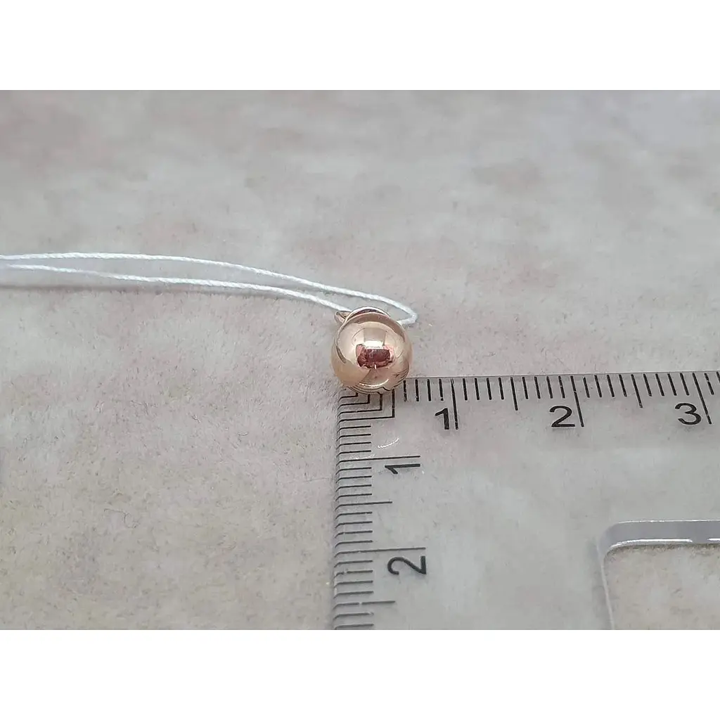 Золотые серьги-пуссеты Favoritum Шарики. 210115_7 - фото 4