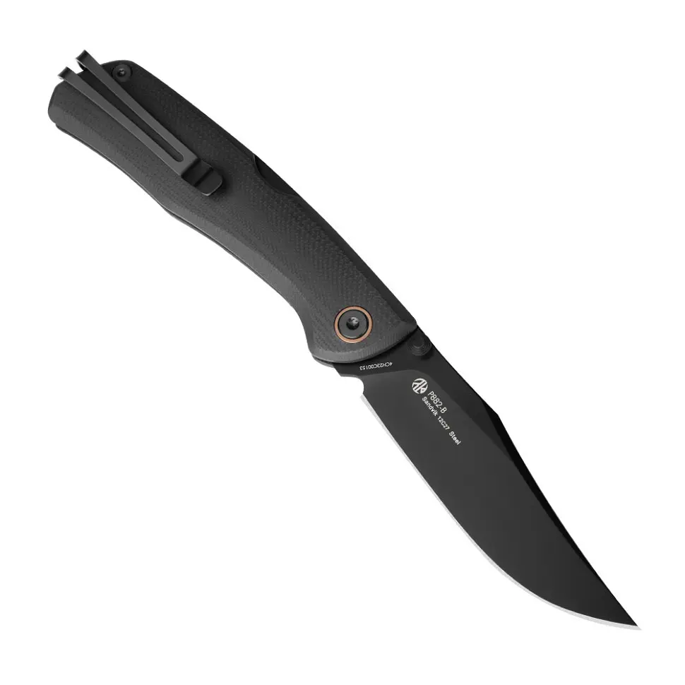Ніж складаний туристичний Ruike P882-B, (8.5 см) 12С27/G10 чорний - фото 2
