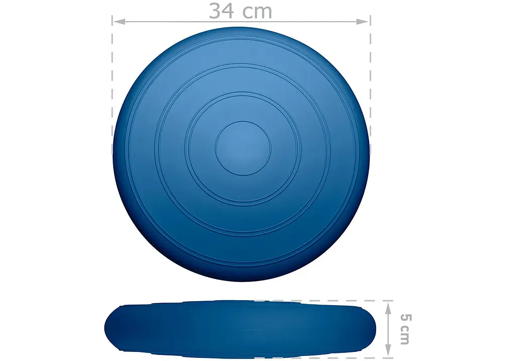 Балансировочная массажная подушка гладкая EasyFit Balance Cushion Темно-синий (EF-3164-DB) - фото 2