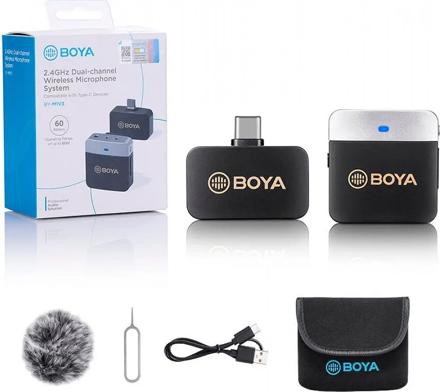 Мікрофонна радіосистема Boya BY-M1V3 USB-C [86221] - фото 9