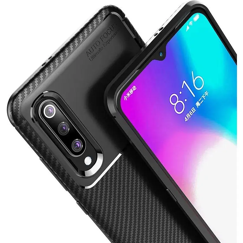 Чохол-накладка Toto TPU Carbon Fiber 1.5 mm Case Xiaomi Mi 9 Black - фото 7